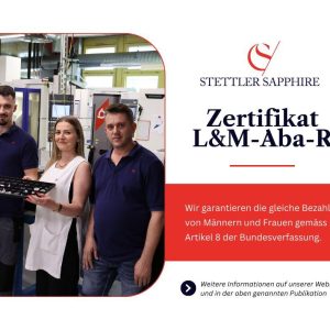 STETTLER erhält die L&M-Aba-R-Zertifizierung